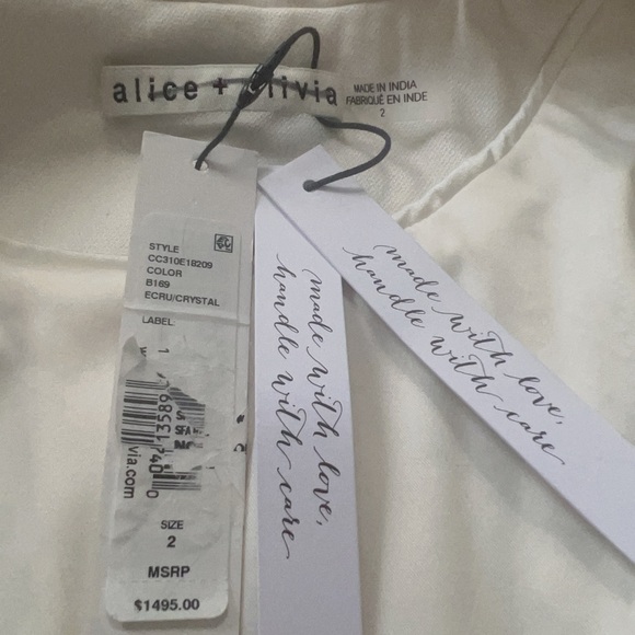 Alice + Olivia Yona Crystal Pinstripe Blazer - Picture 11 of 13